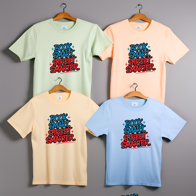Book Smart Street Smarter T-Shirt Sublimation Transfers