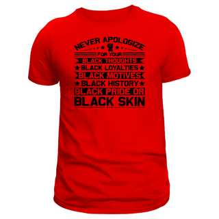 Never Apologize Screen Print Transfer