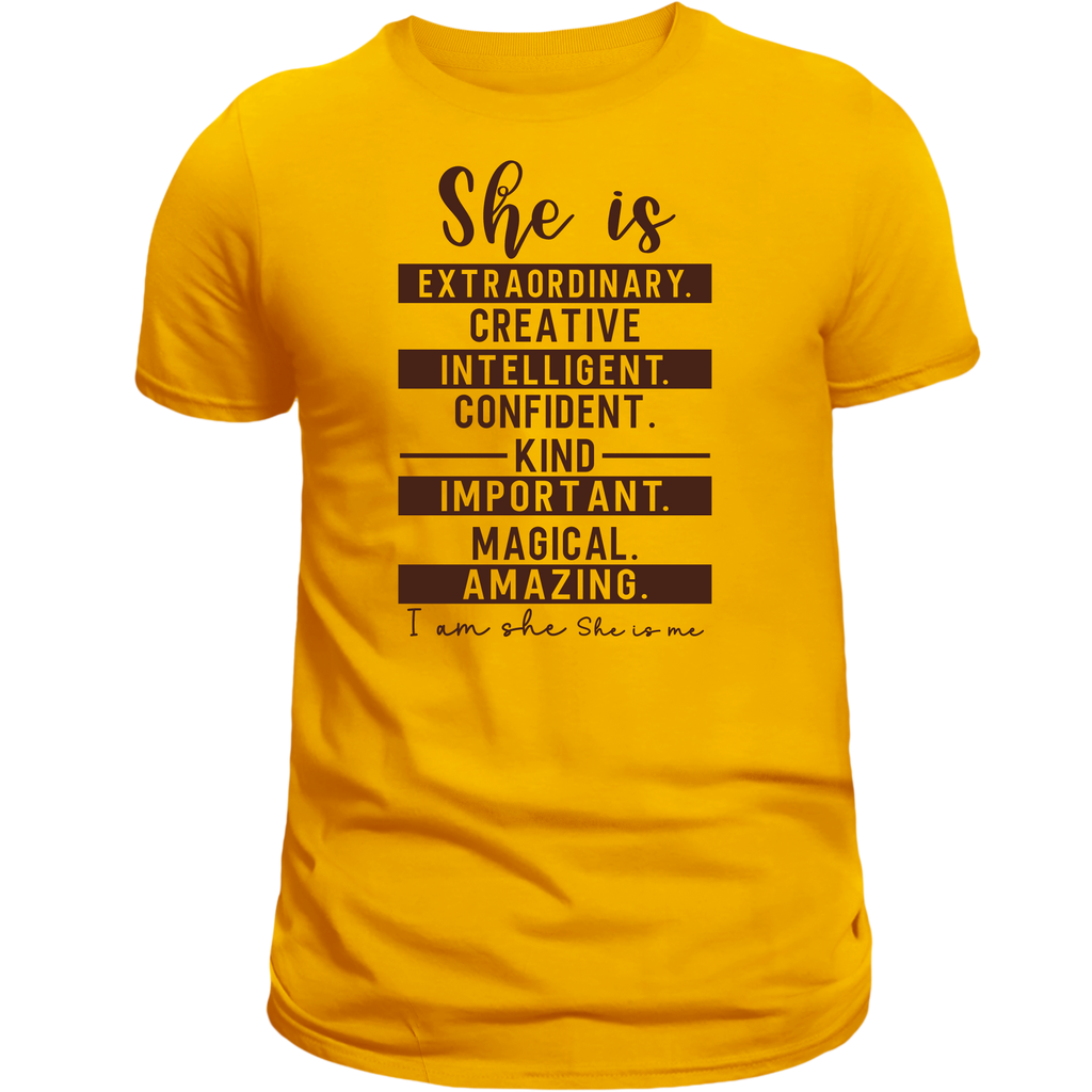 She Is Screen Print Transfer