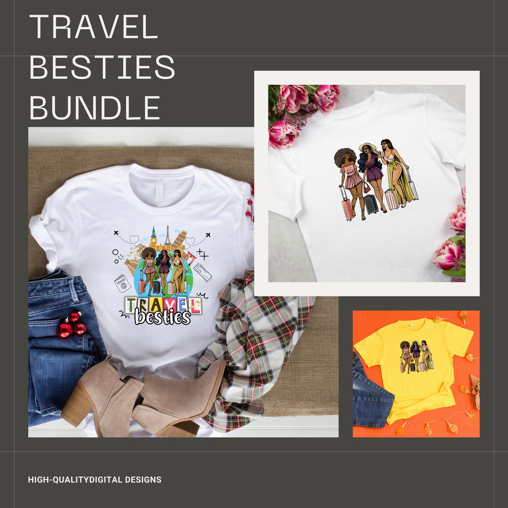 Travel Besties Png Bundle