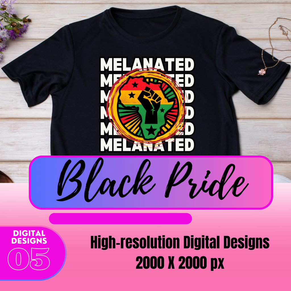 BLACK PRIDE PNG BUNDLE