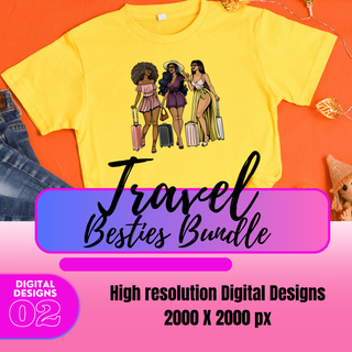 Travel Besties Png Bundle