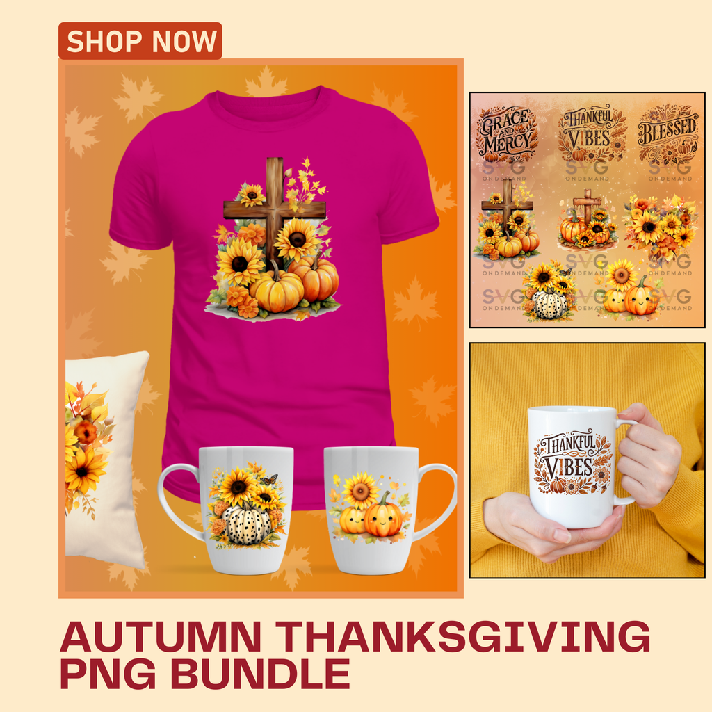 Autumn Thanksgiving Png Bundle