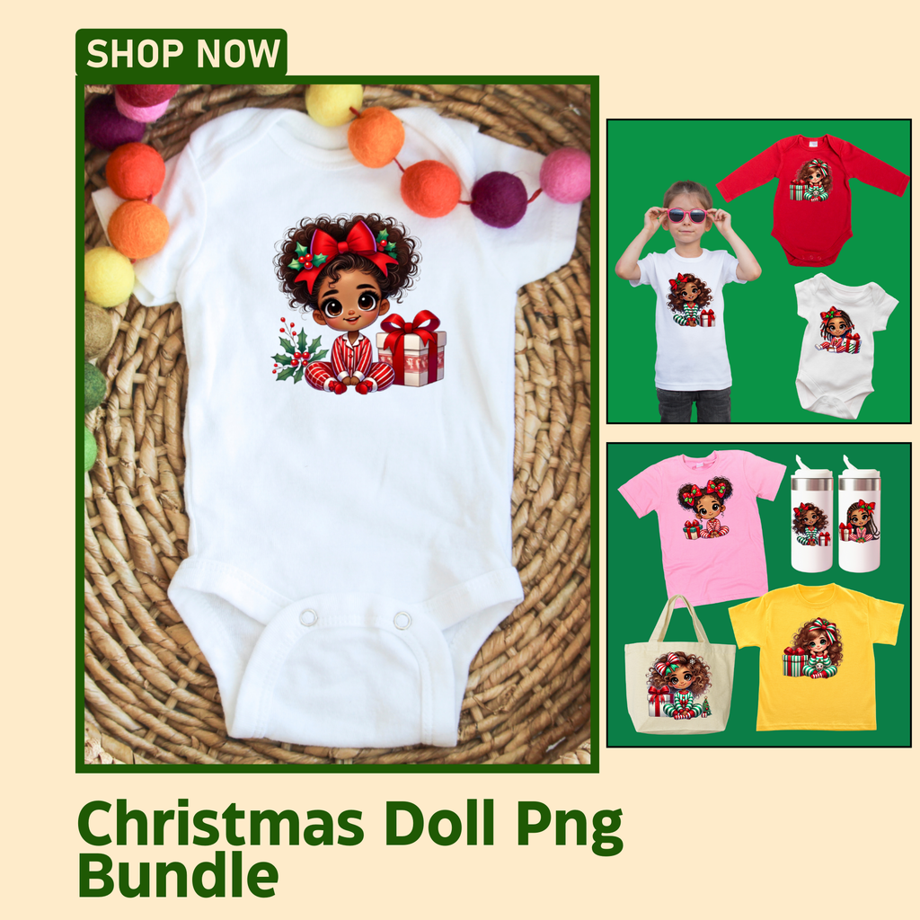 Christmas Doll Png Bundle