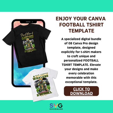 Canva Pro Football Tshirt Template