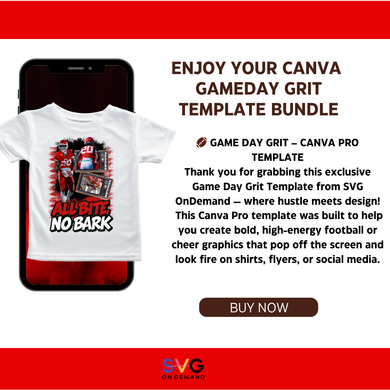 GAME DAY GRIT – CANVA PRO TEMPLATE