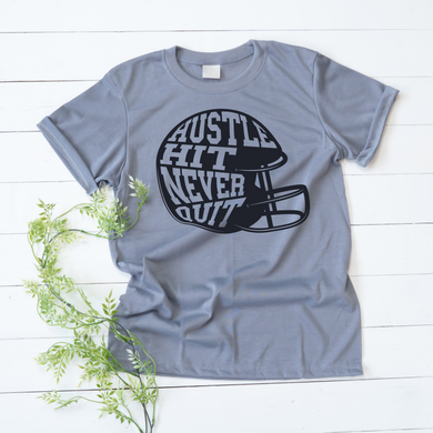 Hustle Hit Never Quit Screen Print Transfer