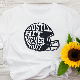 Hustle Hit Never Quit Screen Print Transfer