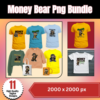 Money Bear Png Bundle