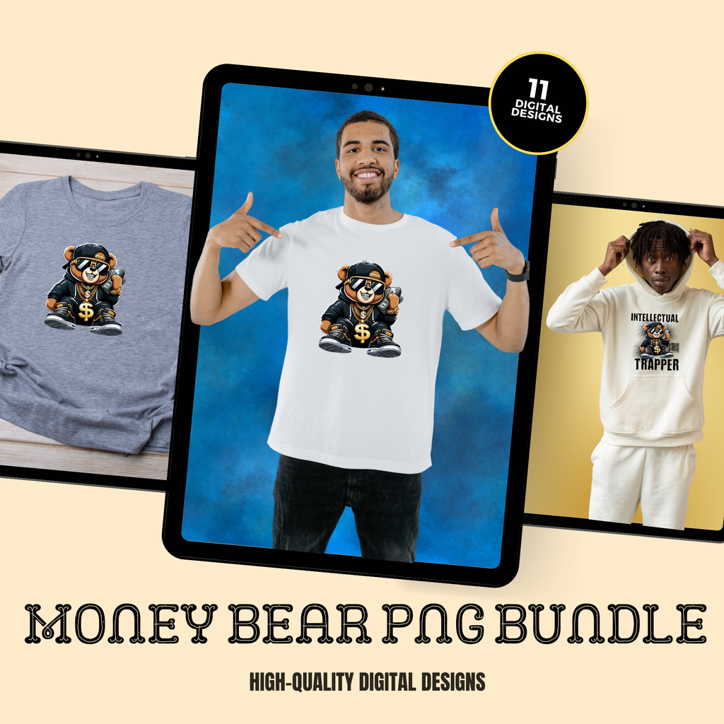 Money Bear Png Bundle