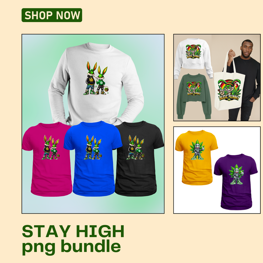 STAY HIGH png bundle