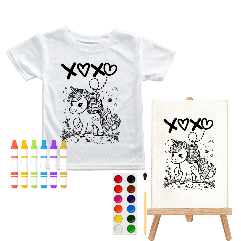 Unicorn xoxo Screen Print Transfer