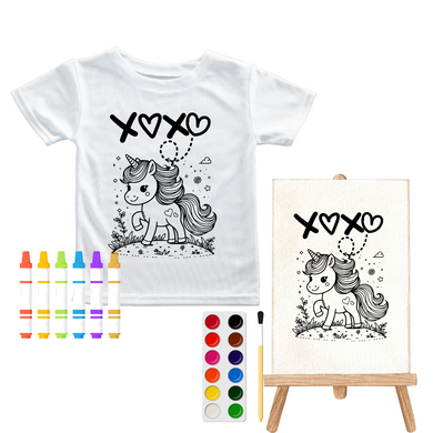 Unicorn xoxo Screen Print Transfer