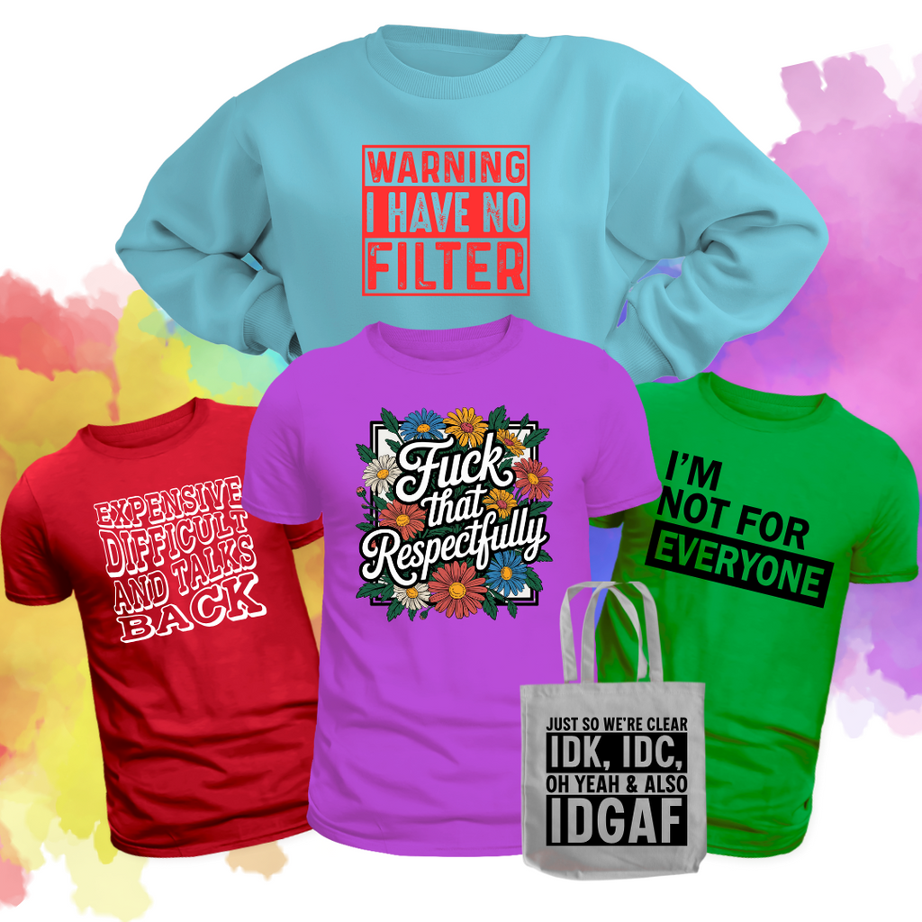 Sarcastic Screen Print Transfer Bundle