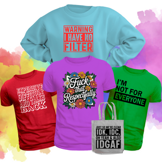 Sarcastic Screen Print Transfer Bundle