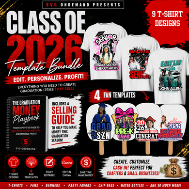 Class Of 2026 Grad Template Bundle