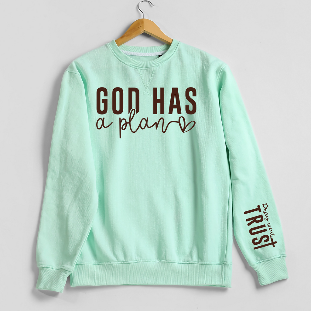 God Has A Plan Screen Print Transfer