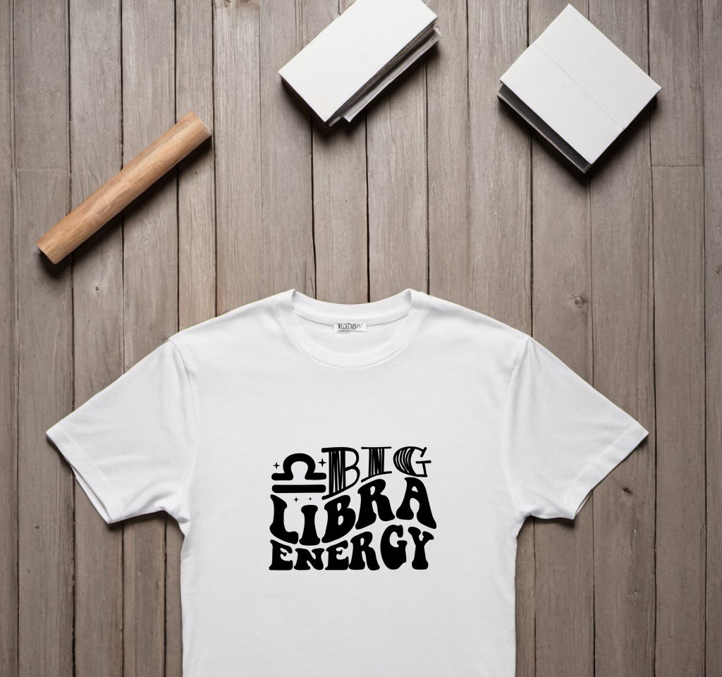 Libra screen print transfer