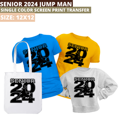 Senior 2024 Jumpman Screen Print Transfer