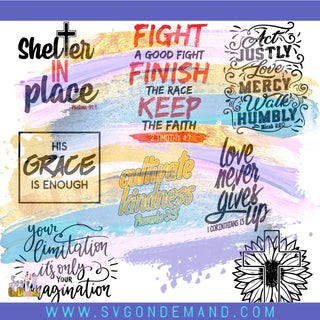 Faith T-Shirt Quote Bundle 1