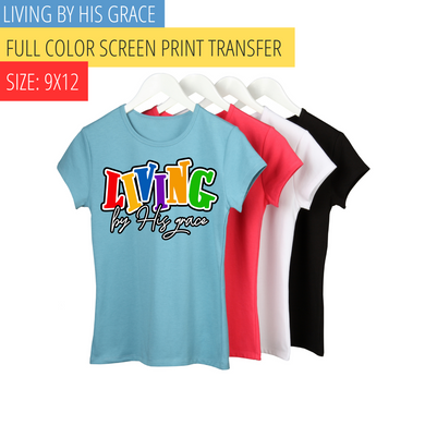 Pride screen print transfer