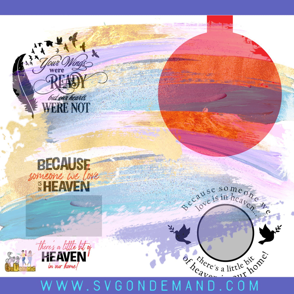 TRANSPARENCY MEMORIAL ORNAMENT TEMPLATE AND DESIGN BUNDLE