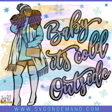 WM BABY ITS COLD OUTSIDE FULL DESIGN SVG