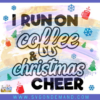 WM COFFEE AND CHRISTMAS CHEER SVG