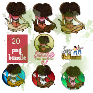 SAGE THE WORLD GIRL! PNG MEGABUNDLE with bonus MOCKUPS 1
