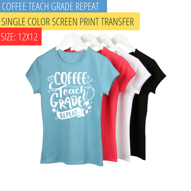 teacher screen print transfer