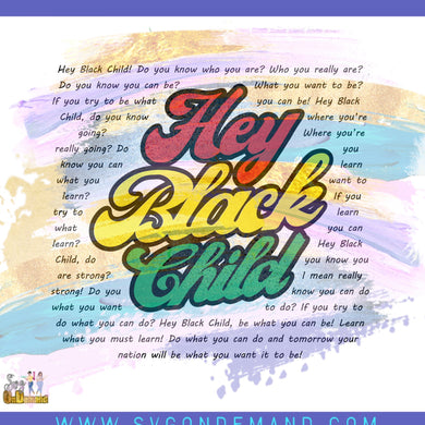 wm hey black child svg