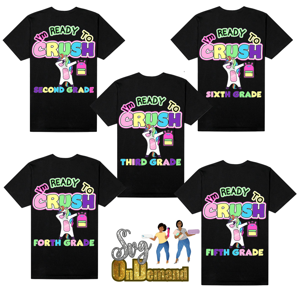 Unicorn Back to School Png Bundle 1