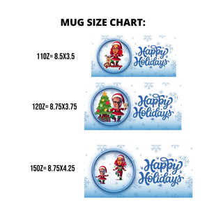 Christmas Custom Mug Canva Template