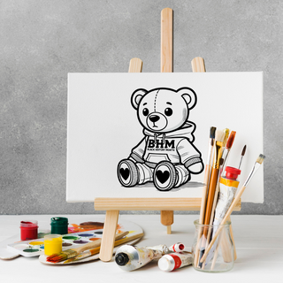 BHM BOY BEAR Coloring Screen Print Transfer