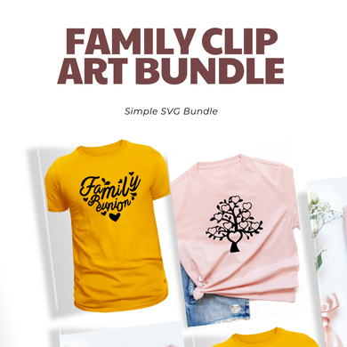 Family Clipart Simple SVG Bundle