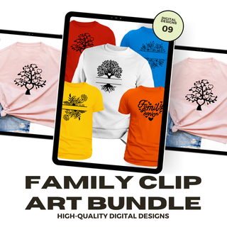 Family Clipart Simple SVG Bundle