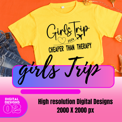 Girls Trip SVG Ladies Summer Vacation Graphics