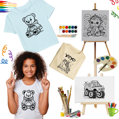 Valentine and Black History coloring Transfer Bundle