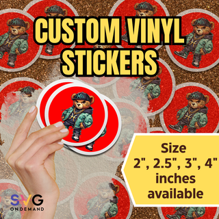 Custom Vinyl Stickers – High-Quality Gloss Finish