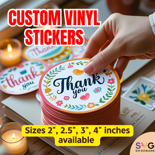 Custom Vinyl Stickers – High-Quality Gloss Finish