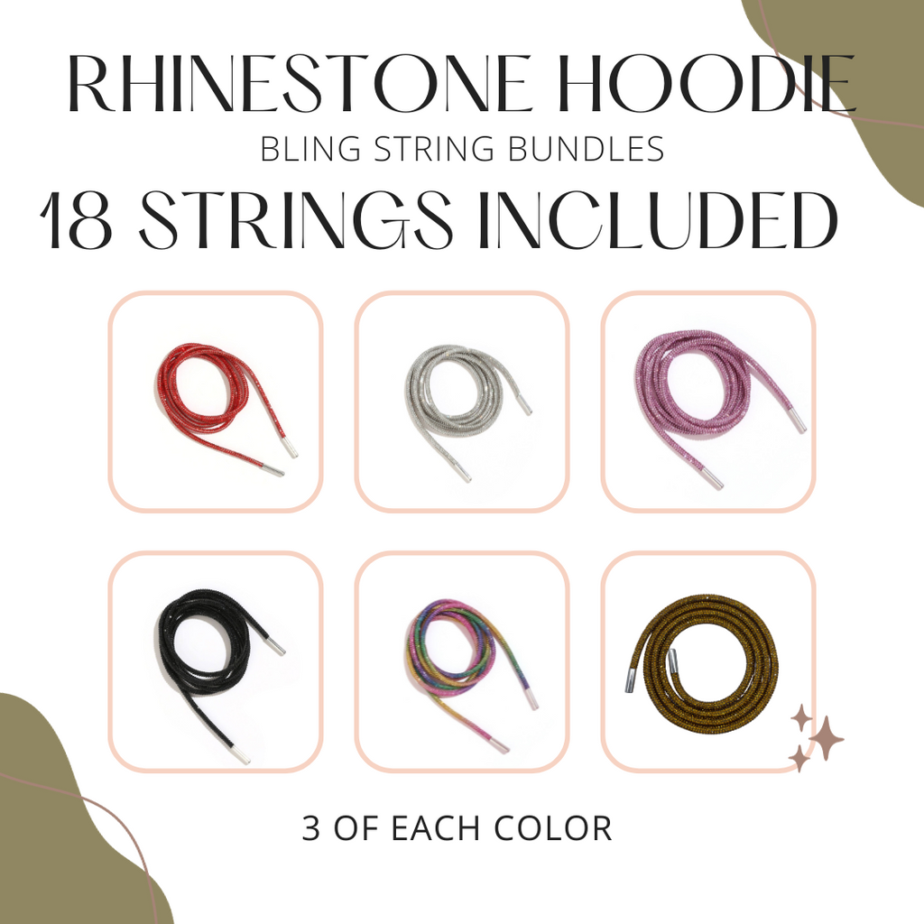 Rhinestone Hoodie String Bundle