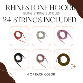 Rhinestone Hoodie String Bundle