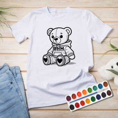 BHM BOY BEAR Coloring Screen Print Transfer