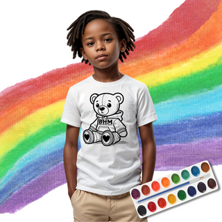 BHM BOY BEAR Coloring Screen Print Transfer