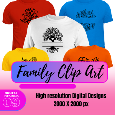 Family Clipart Simple SVG Bundle