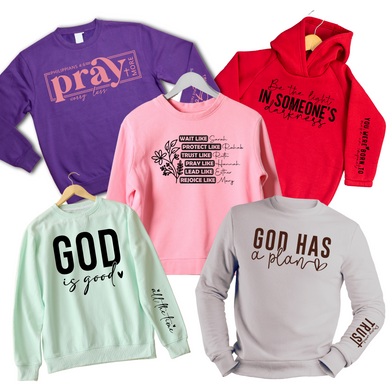 Grace & Faith Sleeve Screen Print Transfer Bundle