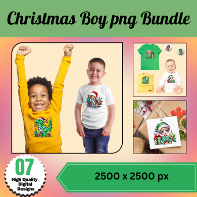 Christmas Boy Png Bundle