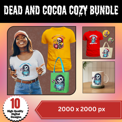 Dead and Cocoa Cozy Png Bundle