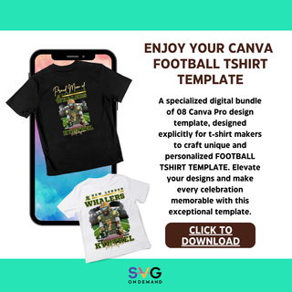 Canva Pro Football Tshirt Template