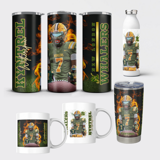 Canva Pro Football Tumbler Template